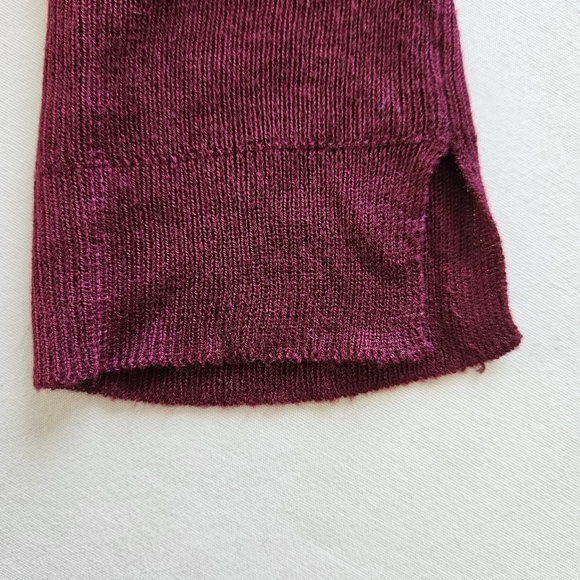 ZARA Knit Vibrant Dark Red Long Sleeve Top.‎ Size Large - Picture 6 of 6